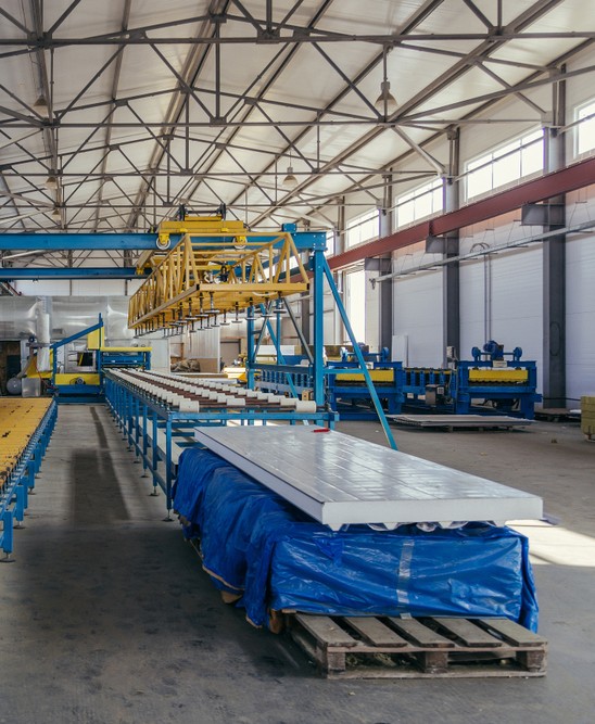 sandwich panel production